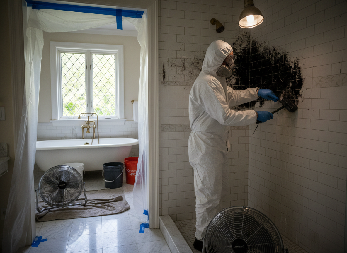 bathroom mold removal service in Winnetka