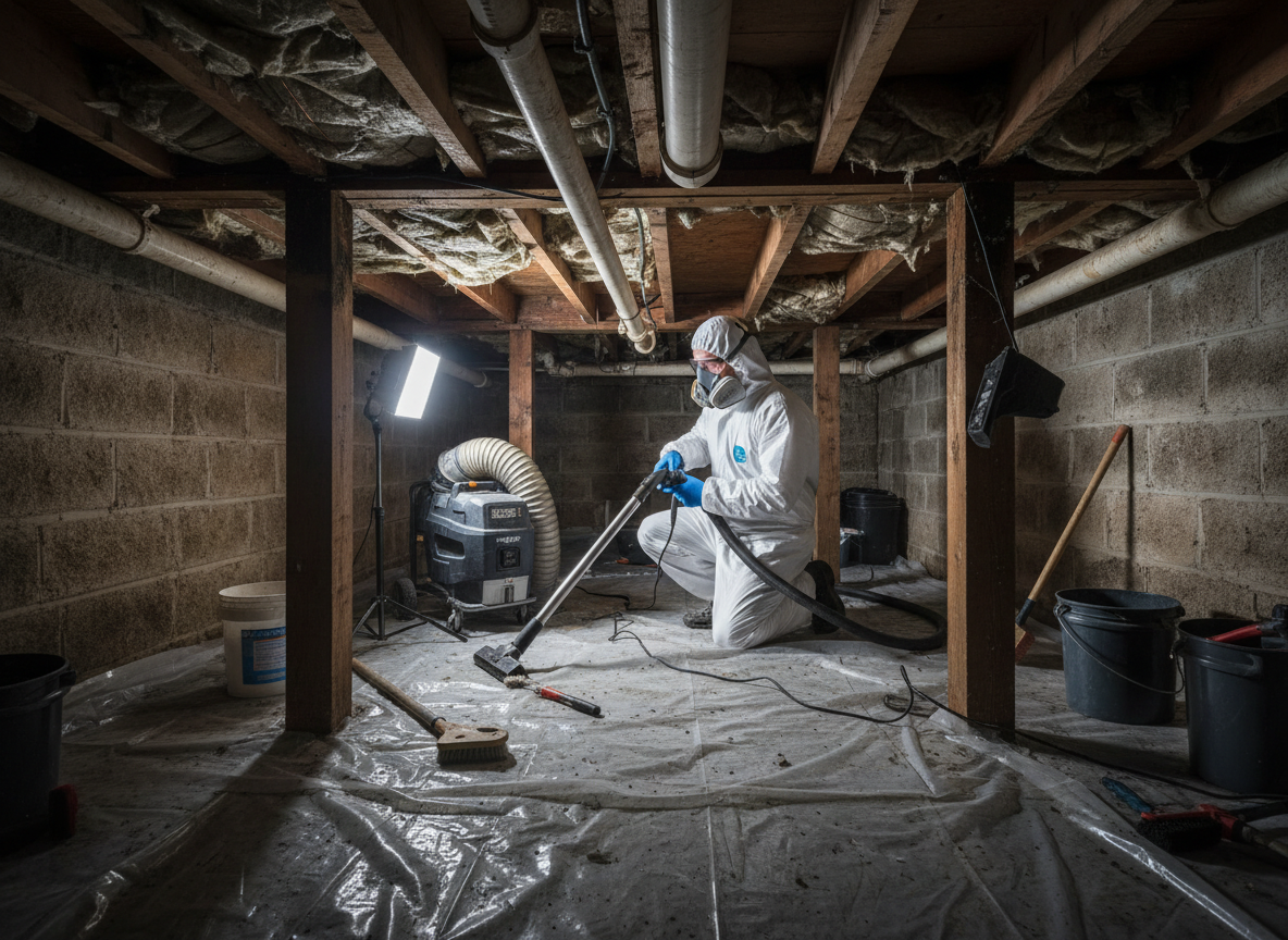 crawl space mold removal in Winnetka