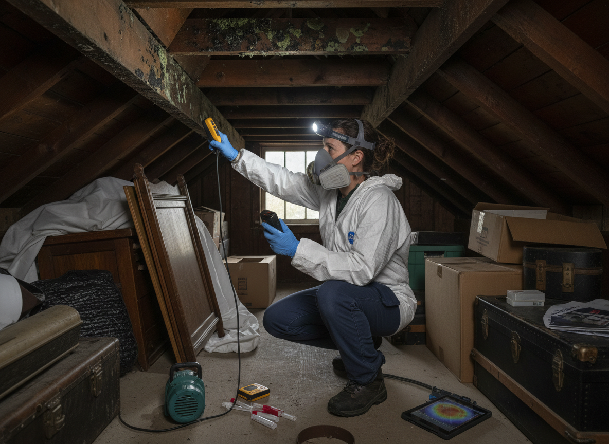 Home mold inspection in Winnetka