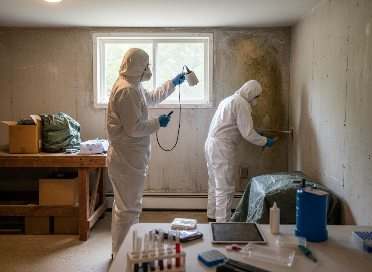 Residential mold testing in Winnetka